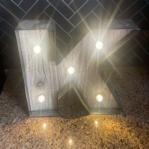 “K” Marquee Light